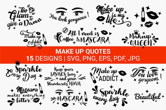 Download Mascara, Make Up, Quotes, Bundle SVG - Car Collection
