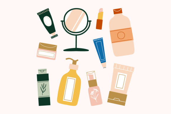 Download Beauty Skincare Face Body Products SVG - Body Collection