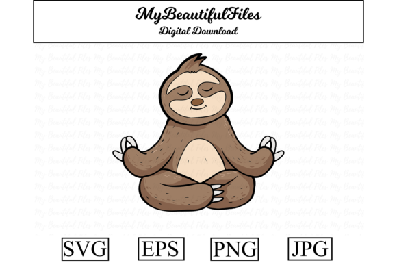 Download Yoga Sloth Meditation Cartoon - Car Collection