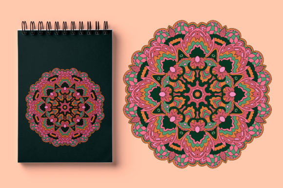 Download Zentangl Round Ornament. Relax - Relax Collection