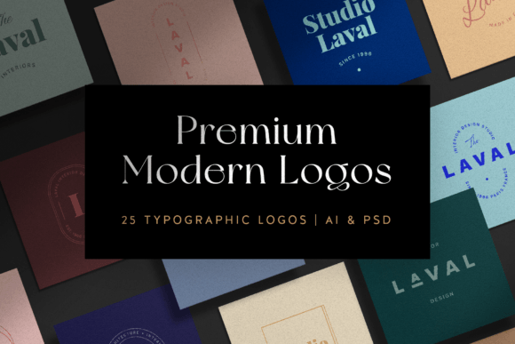 Download 25 Typographic and Modern Logos - Modern logos Collection