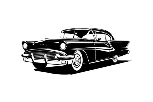 Download Retro Car Silhouette, Classic Automobile - Car Collection