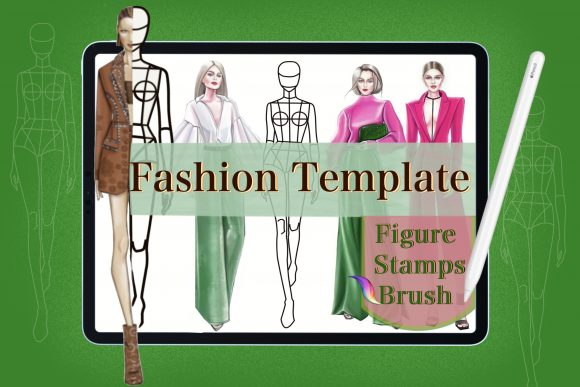 Download Fashion Body Stamps,Procreate Brushes - Body Collection