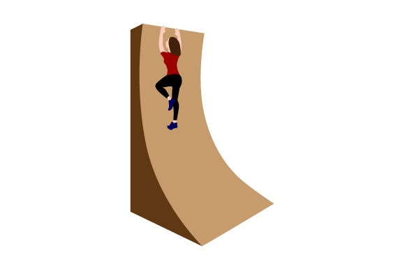 Download Sportsman Climbing Warped Wall - Sport Collection