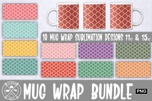 Download Arabesque Pattern Mug Wrap Sublimation - Arabesque Collection