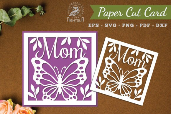 Download Mom Papercut Card SVG - Car Collection