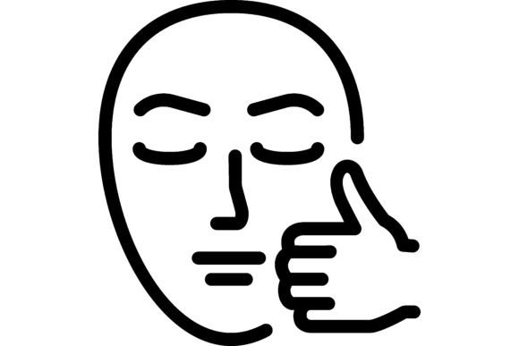 Download Skin Care Line Icon. Face, Thumb-up, Bea - Car Collection