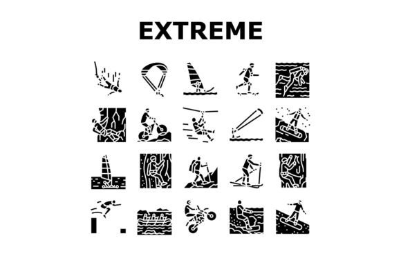Download Extreme Sport Sportsman Activity Icons - Sport Collection