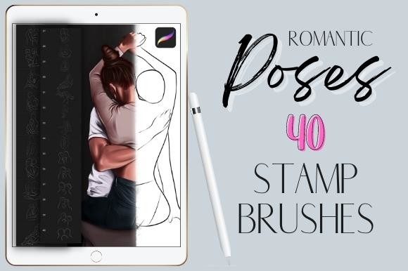 Download Procreate Couples Body Poses Stamps - Body Collection